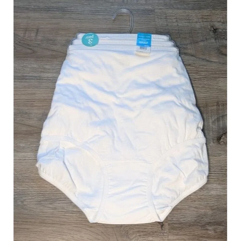 Vanity Fair BRIEFS Underwear 9 2XL Perfectly Yours 15320 White 100% COTTON 3PK